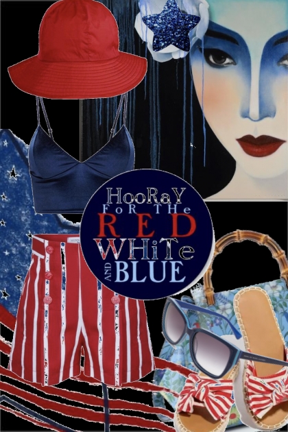 Red/white and blue 6- Fashion set