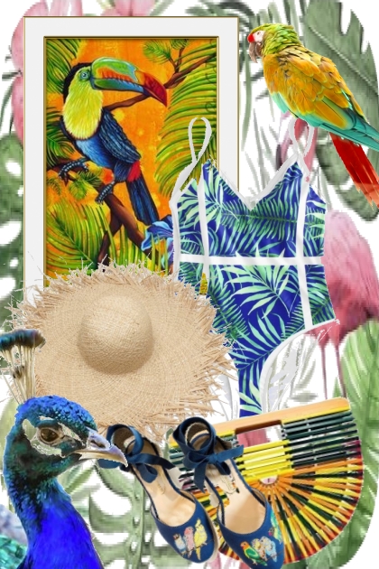 Tropical print 7- Fashion set