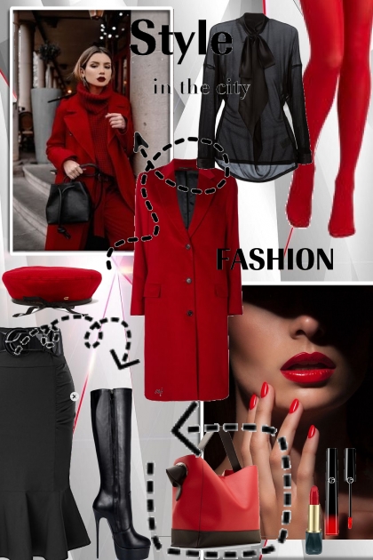 Red and black 25-8- Модное сочетание