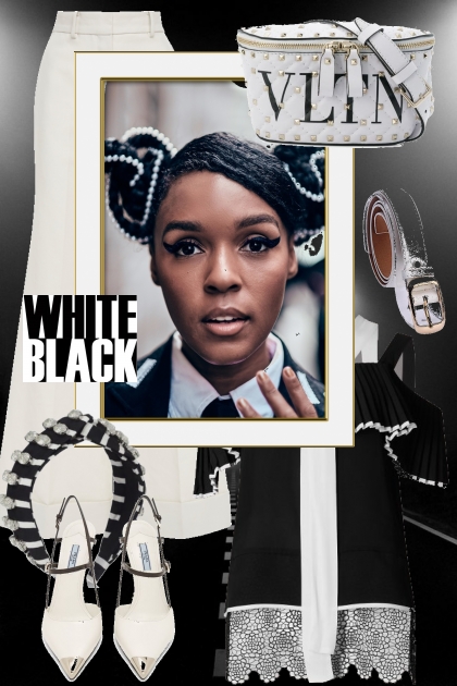White/black 1-9- Fashion set
