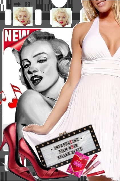 Marilyn Monroe dress- Modna kombinacija
