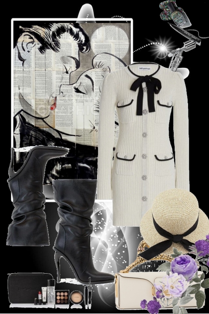 Black and white 5-9- Fashion set