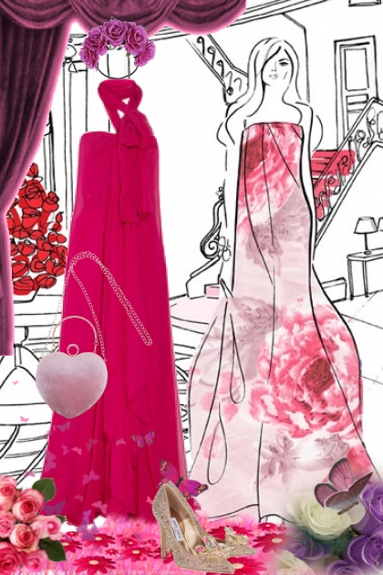 Rosa festkjole 7- Combinaciónde moda