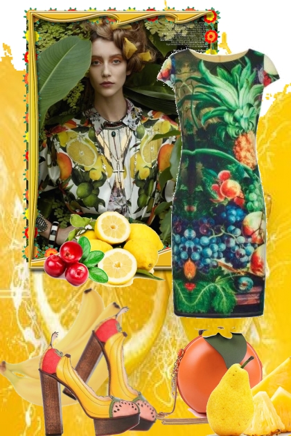 Fruit dress- Combinaciónde moda