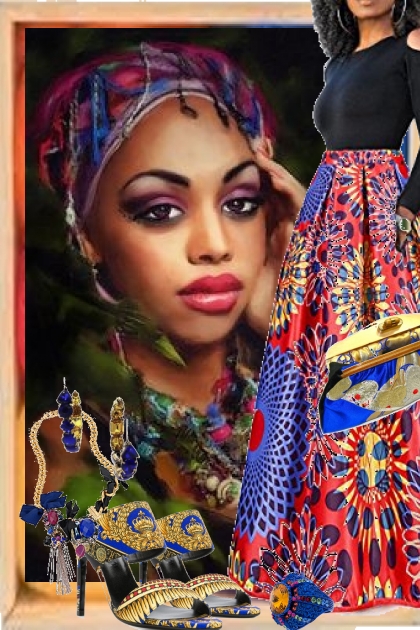 African beauty- Combinazione di moda