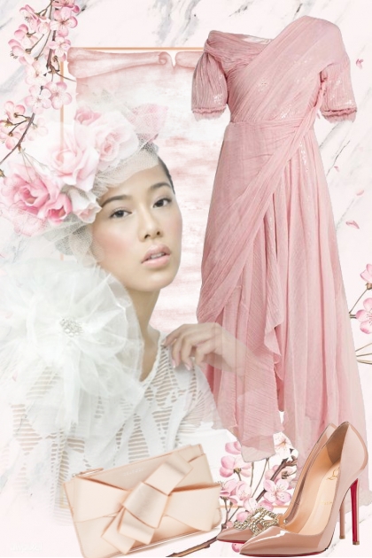 Rosa sid kjole 6- Модное сочетание