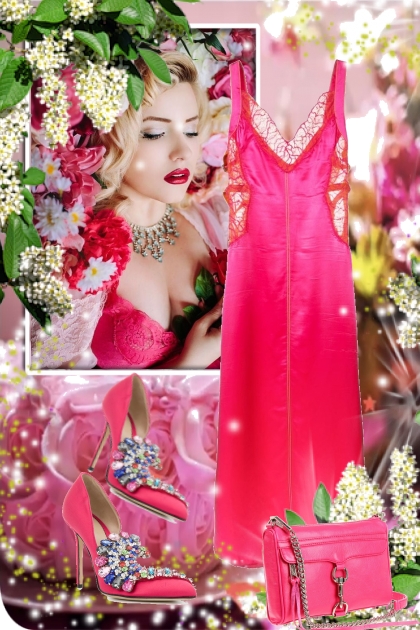 Rosa kjole 22