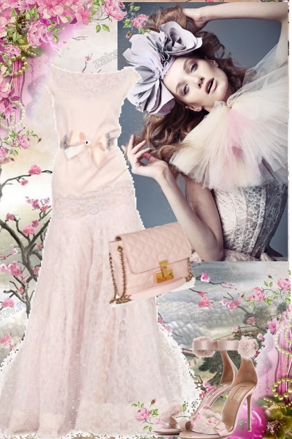 Rosa sid kjole 9- Combinaciónde moda