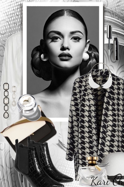 Black and white 1198- combinação de moda