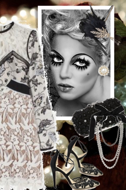 Pearls and lace 9- combinação de moda