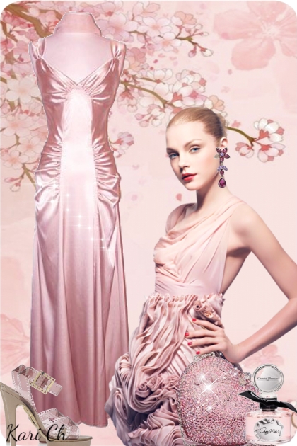 Sid rosa kjole 01123