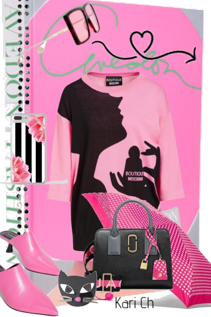 Pink and Black 13-7- Fashion set