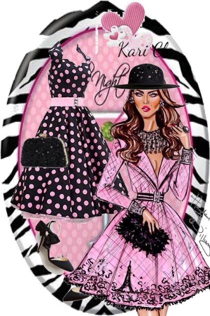 Pink and Black 14-7- Fashion set