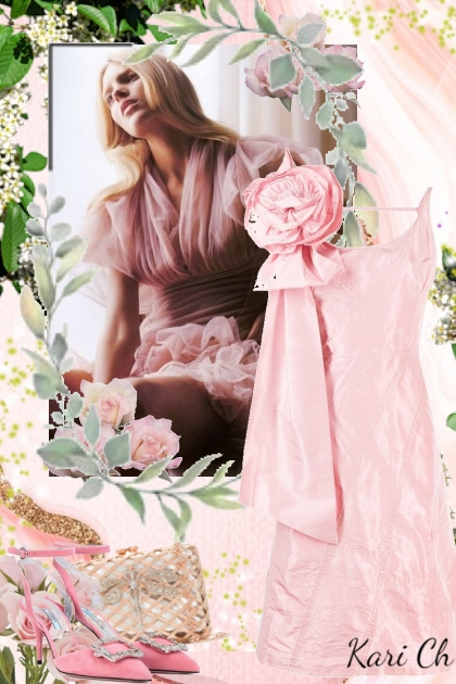 Rosa kjole 23/7- Combinaciónde moda