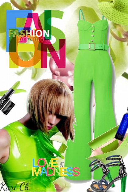 Grønn buksedress 7/8- Fashion set