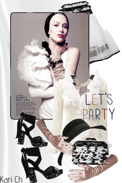 Hvitt skjørt og bluse 21-11- Fashion set