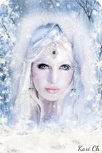 Blå dame i snøen - Модное сочетание