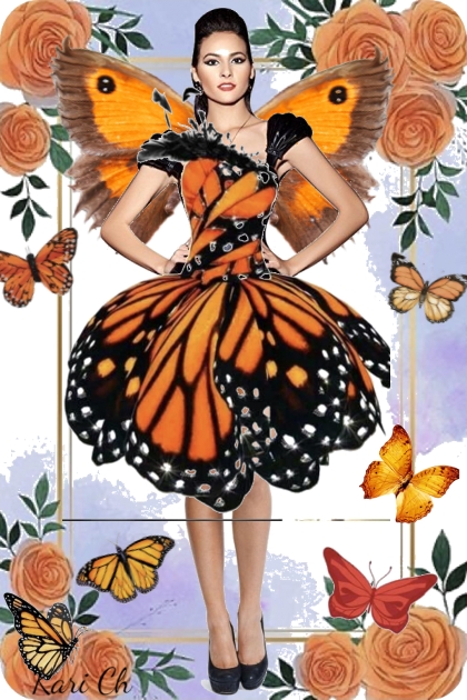 Sommerfugl-kjole - Combinaciónde moda