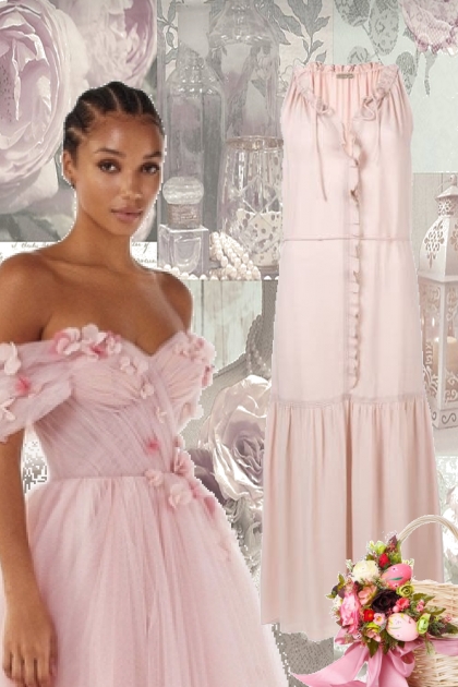Rosa kjole til påske- Modna kombinacija