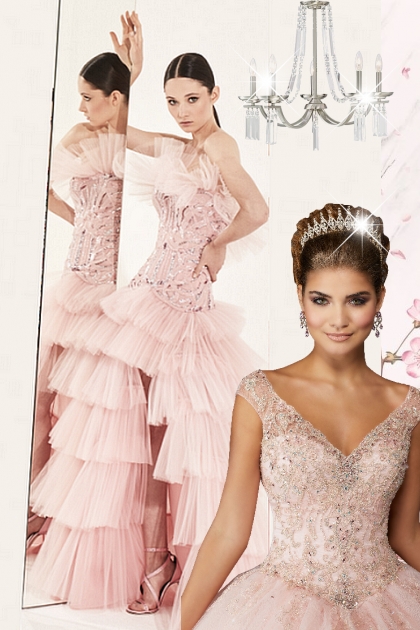Rosa kjoler 19-6- Modna kombinacija