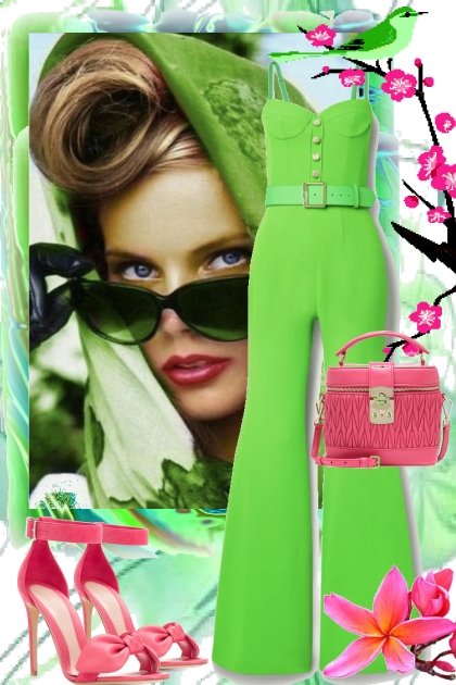 Grønn buksedress 26-6-25- Fashion set