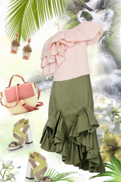 Tropical Flower- Fashion set