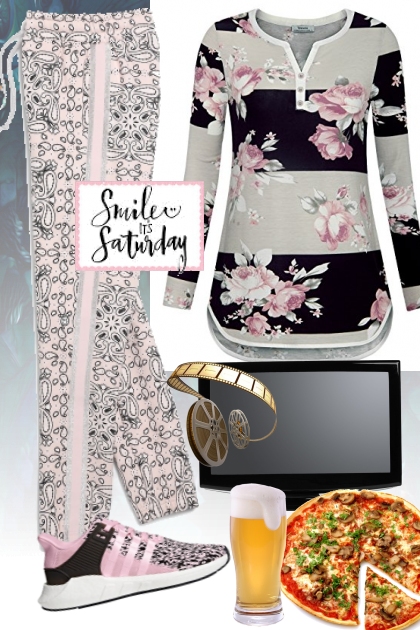 Pizza, beer and a movie!- Fashion set