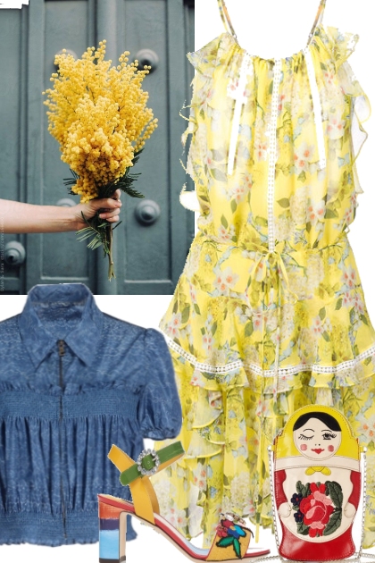 Yellow Dress- Fashion set