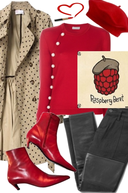 Rasberry Beret- Fashion set