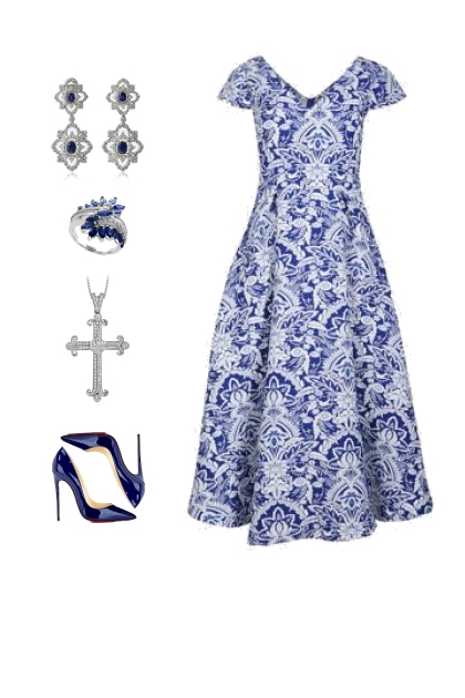 White and Blue- Fashion set