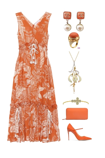 May 25th Orange- Combinazione di moda