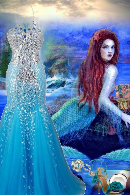 Mermaid Gown- Combinazione di moda