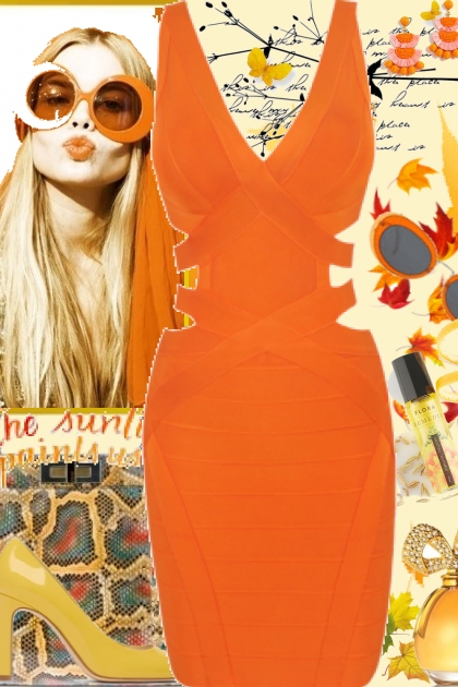 Orange- Combinaciónde moda