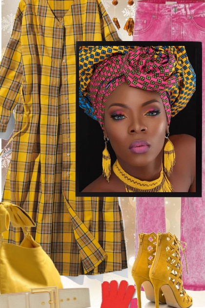 Urban African- combinação de moda