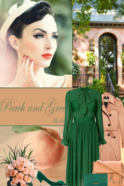 Peach and Green- Combinazione di moda