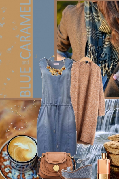 Blue - Caramel - Combinaciónde moda