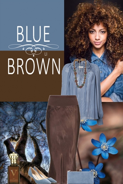 Blue - Brown- Combinazione di moda