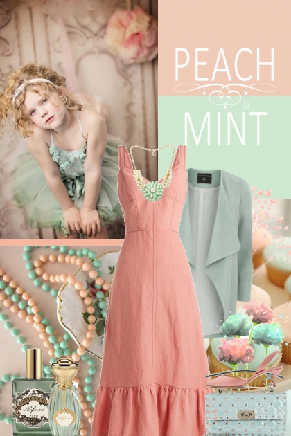 Peach - Mint- Modekombination