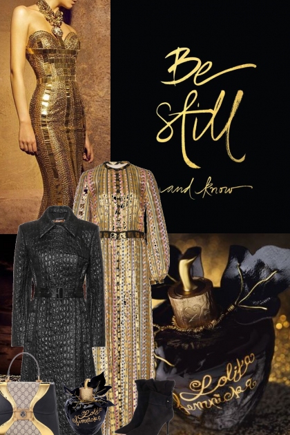 Gold / Black- Fashion set
