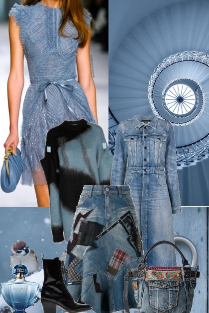 Denim- Combinazione di moda