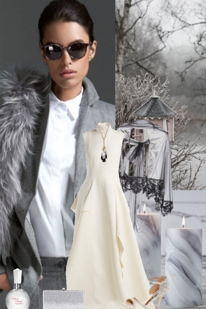 Grey / White Elegance - Combinazione di moda