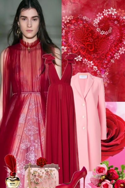 Red / Pink Elegance - Combinaciónde moda