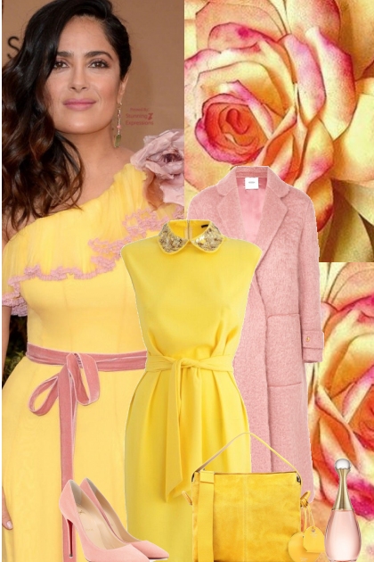 Yellow / Pink Elegance - combinação de moda