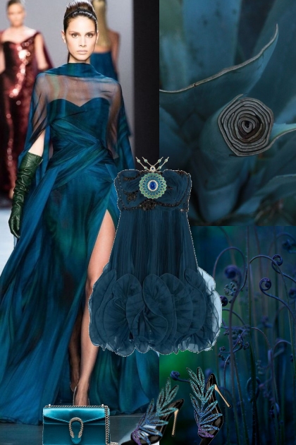 Peacock Blue- Combinaciónde moda