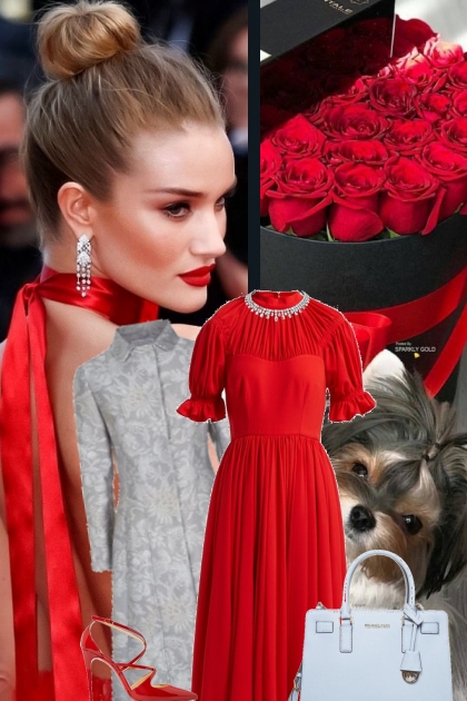 Lady in Red- Combinaciónde moda