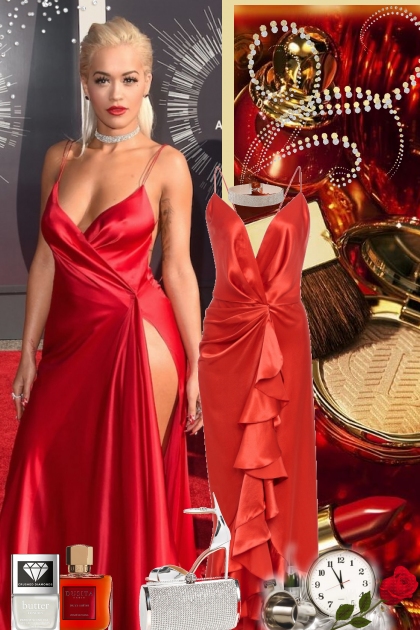 Rita Ora -Red- Fashion set