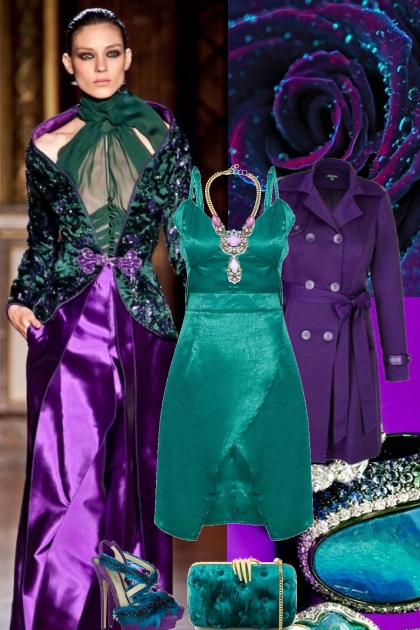 Teal Plum !- Combinaciónde moda