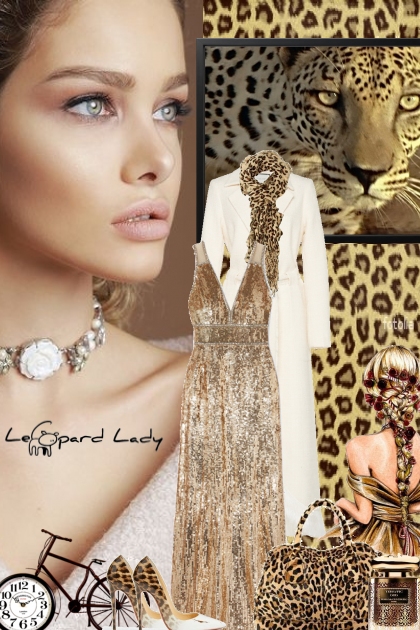 Leopard Lady- combinação de moda