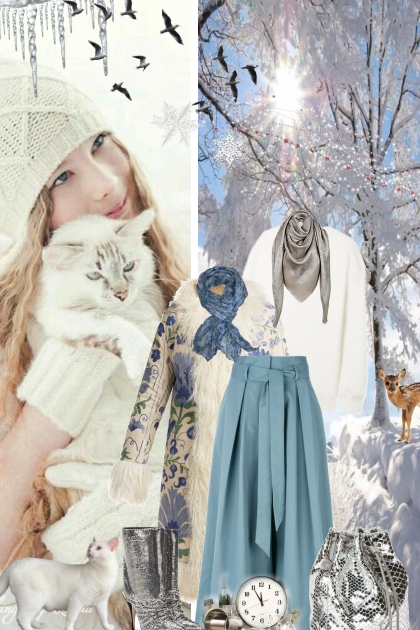 Enjoying Winter - combinação de moda