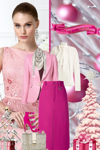Pink Christmas- Fashion set